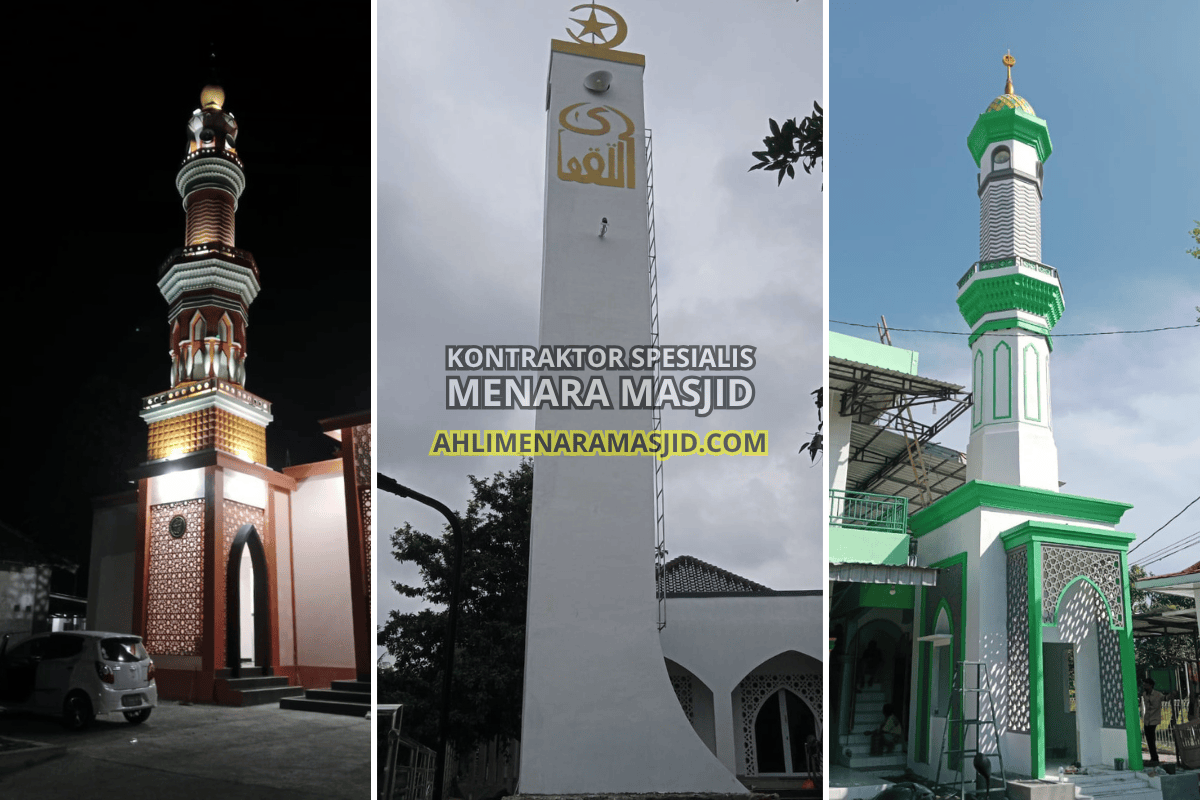 menara masjid grc jakarta selatan tahan cuaca